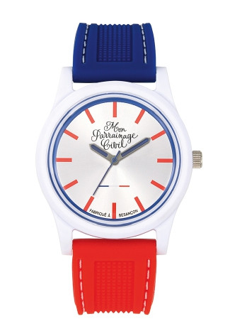 La montre "Mon Parrainage Civil" et son écrin