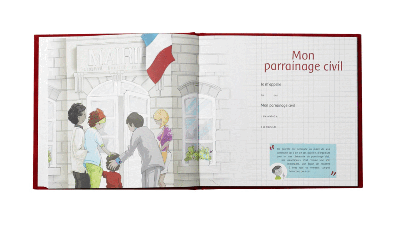 Livre Mon Parrainage Civil en velours – Image 2