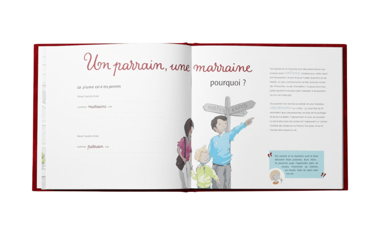 Livre Mon Parrainage Civil en velours – Image 4