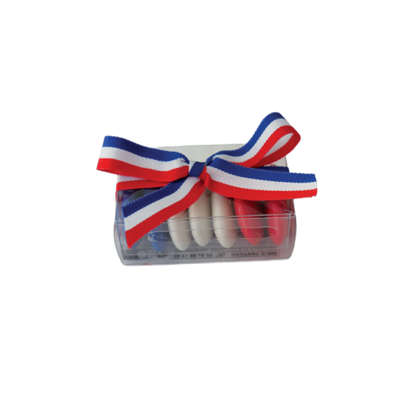 coffret 7 DRAGEES avec son ruban tricolore