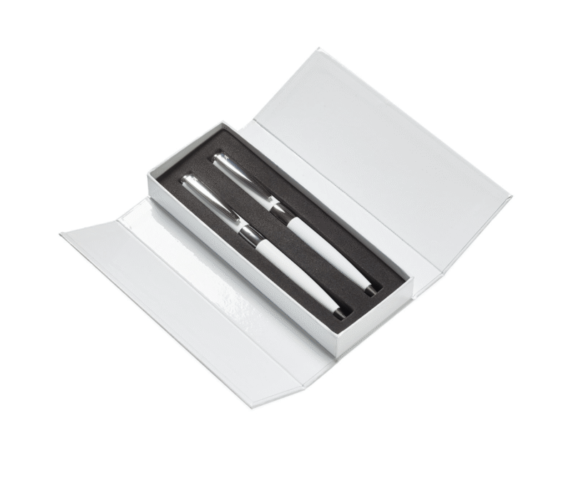 Parure blanche 2 stylos personnalisable pour vos mariages civils