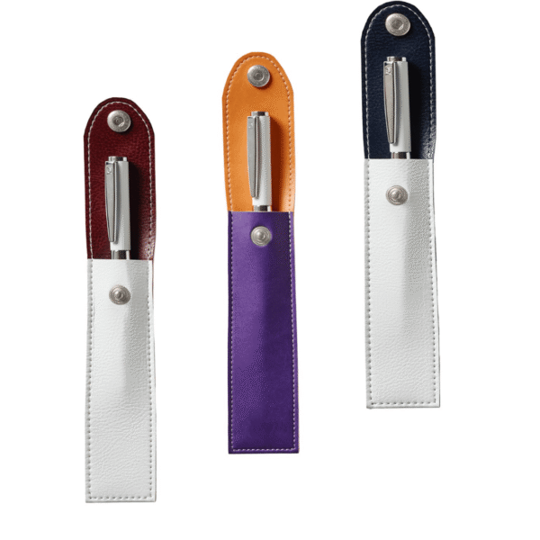 Parure 1 stylo avec son étui simili-cuir