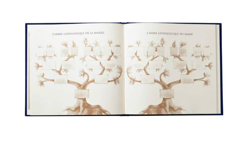 Le Livre de Notre Mariage avec jaquette simili-cuir