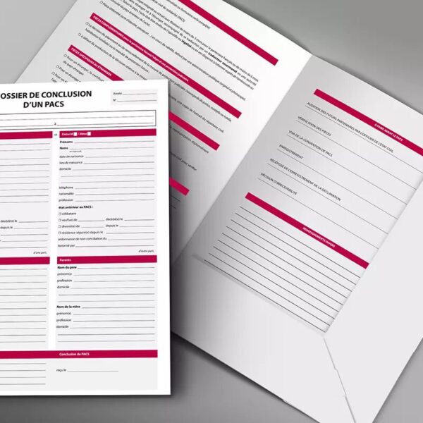 Dossier de conclusion d'un PACS