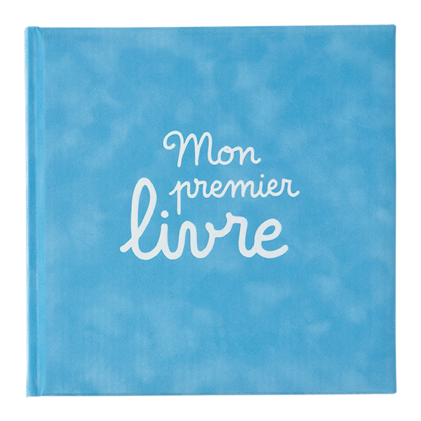 Livre de naissance "Mon premier livre" - Bleu ciel