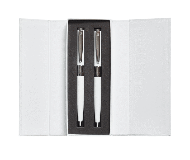 Parure blanche 2 stylos – Image 3