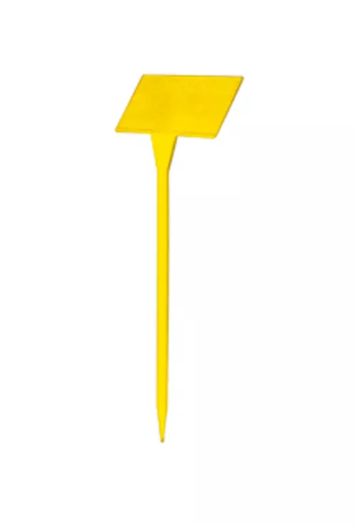 plaque de concession avec piquet jaune