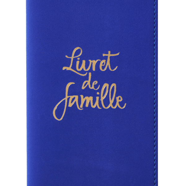 Étui livret de famille - nubuck - ocean