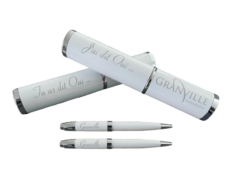 Parure glamour duo blanc