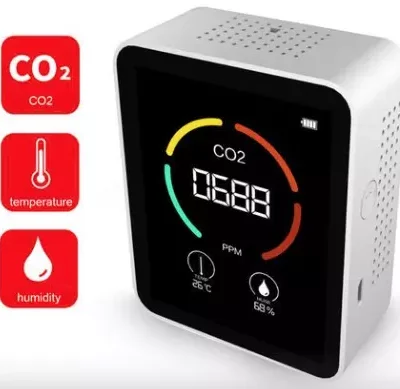 Détecteur de CO2 avec prise secteur