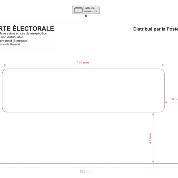 Enveloppes cartes électorales