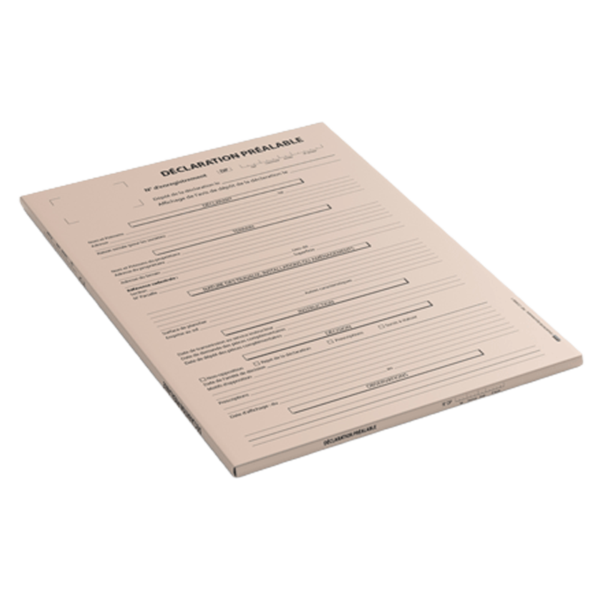 Chemise de classement Déclaration préalable