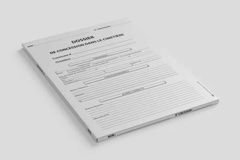 DOSSIER DE CONCESSION CIMETIERE