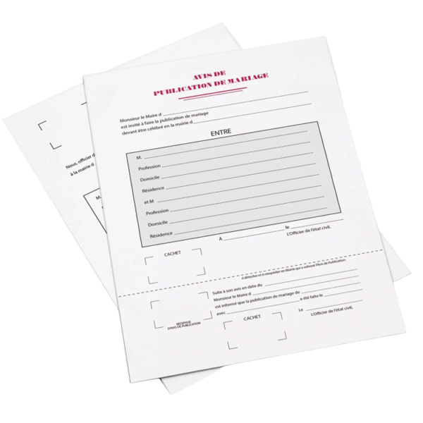 Publication des bans de mariage
