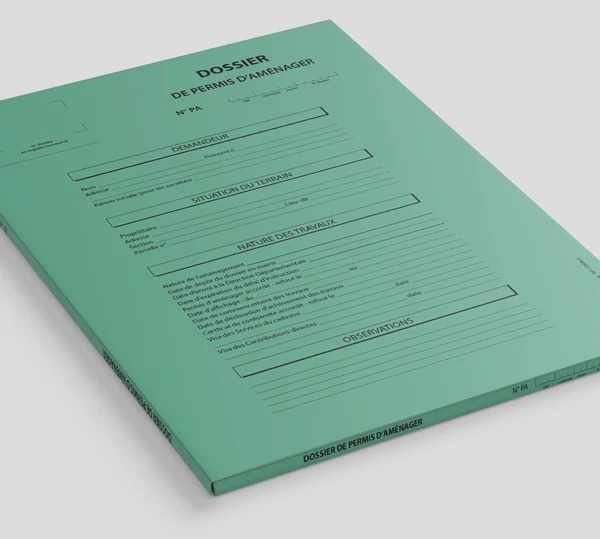 Chemise de Permis d’Aménager – Classement et Archivage des Dossiers d’Urbanisme