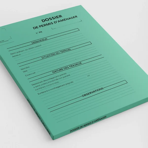 Chemise de Permis d’Aménager – Classement et Archivage des Dossiers d’Urbanisme