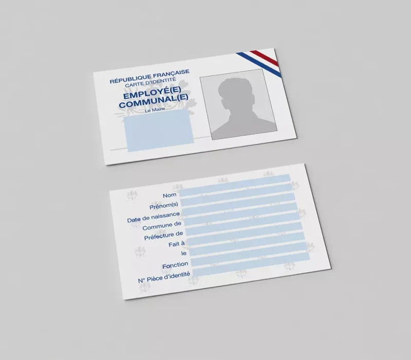 Carte d'identité employé communal
