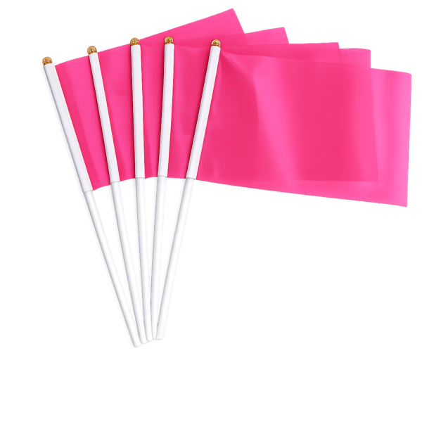 Mini-drapeaux roses