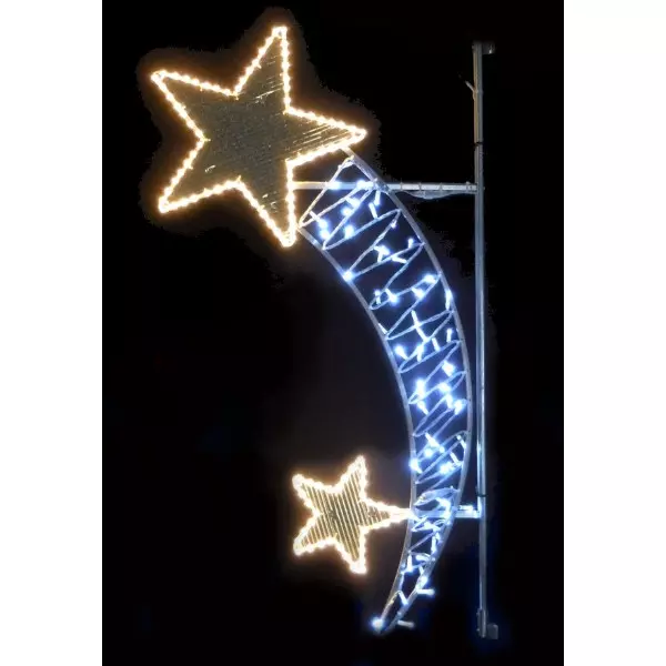 Déco de noel pour poteau - comete