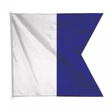 Drapeau code marine Alpha