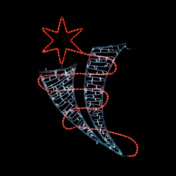 Illumination de Noël pour poteau – ETOILE ROUGE