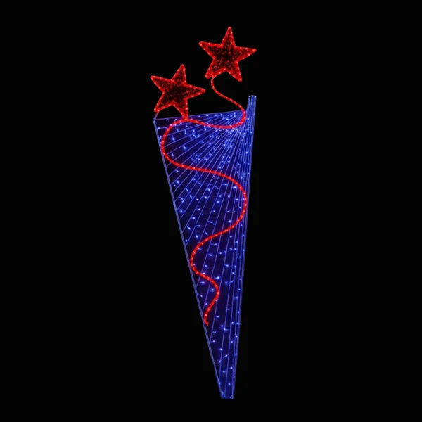 Illumination de Noël pour poteau – LES JUMELLES