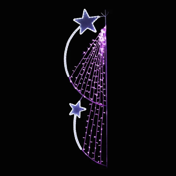 Illumination de Noël pour poteau – MONTÉES ETOILES