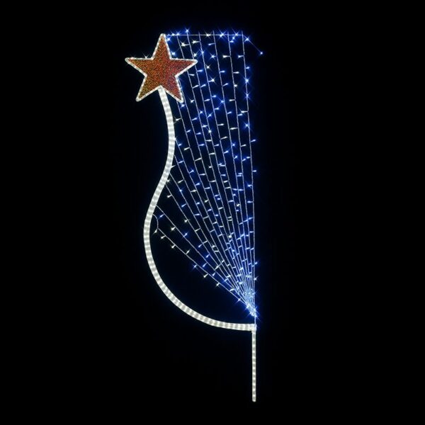 Illumination de Noël pour poteau – Saphir