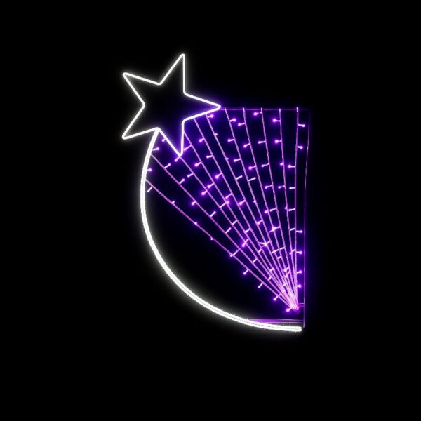 Illumination de Noël pour poteau Symphonie
