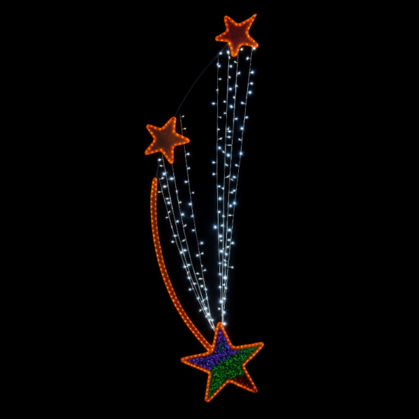 Illumination de Noël pour poteau Tombée du Ciel
