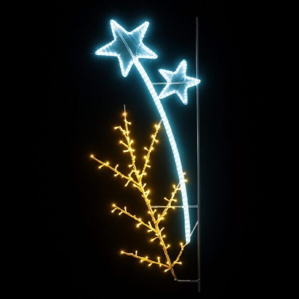 Illumination de noel poteau - Rameau Doré