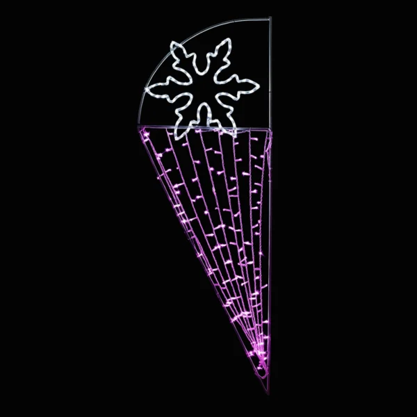 Illumination de noel pour poteau - FLOCONS