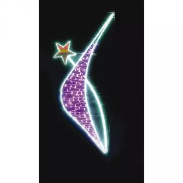 Illumination de noel pour poteau - etoiles