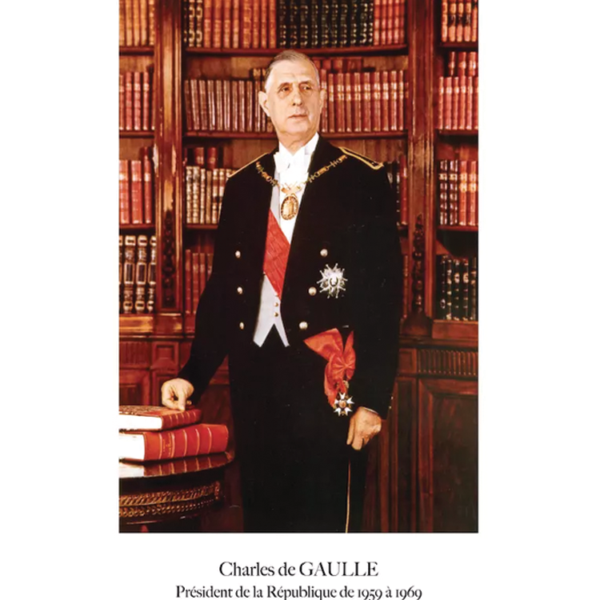 Portrait du Président Charles de Gaulle
