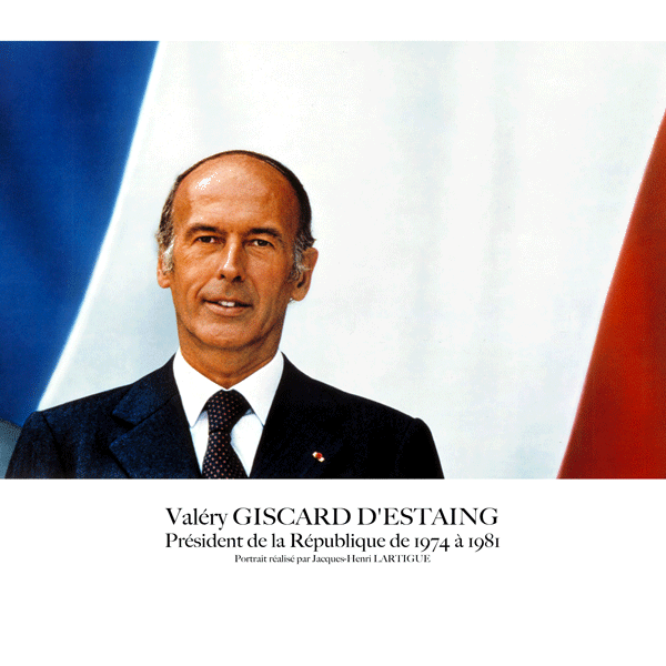 Portrait Officiel du Président Valéry Giscard d'Estaing