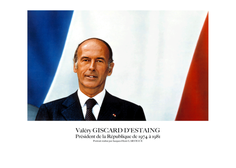 Portrait Officiel du Président Valéry Giscard d'Estaing