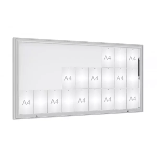 Vitrine affichage 1000 27 a4 - blanc