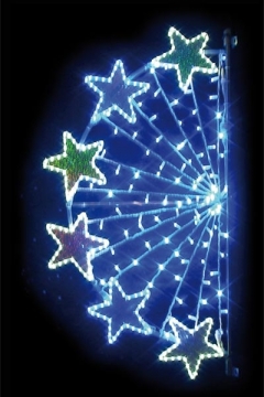illumination de noel rayons etoiles