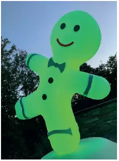 Décoration Noël bonhomme pain d'épice - vert