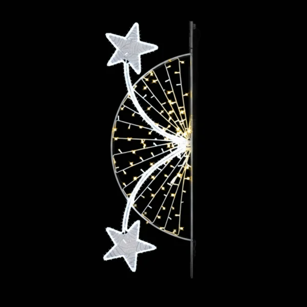 illumination de Noël pour poteau - DUO ETOILES