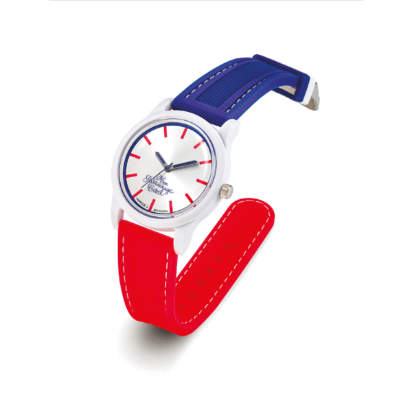 Montre bleu blanc rouge
