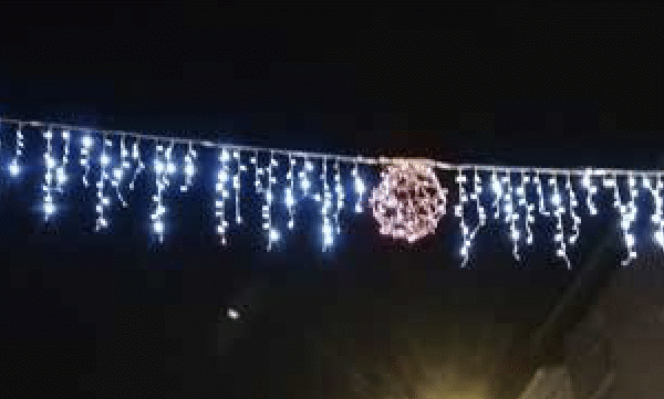 stalactite traversee de rue illumination