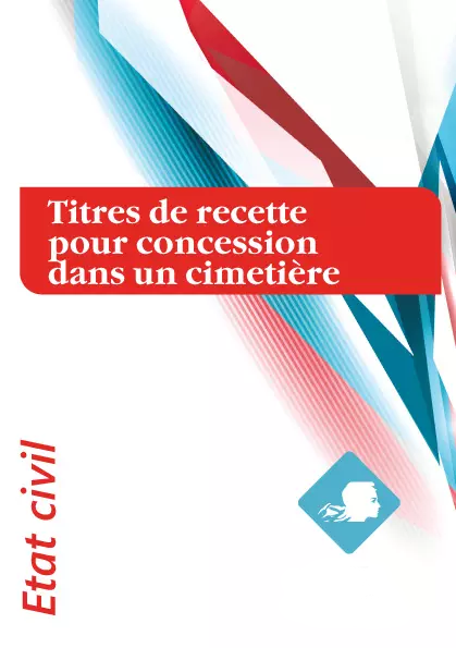 Titres de recette pour concession dans un cimetière