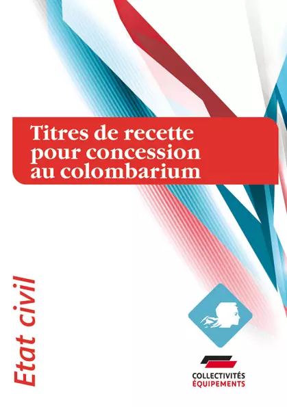 titres de recette pour concession dans un columbarium