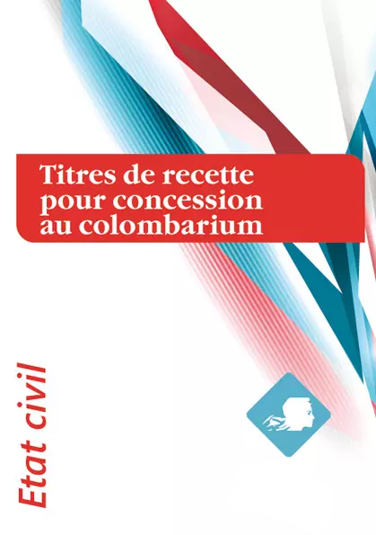 Titres de recette pour concession dans un columbarium