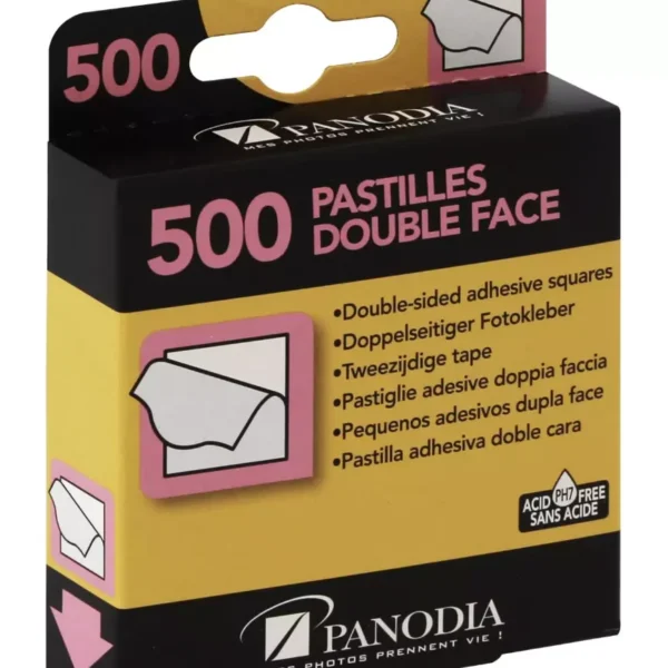 BOITE DE 500 ADHESIFS DOUBLE FACE