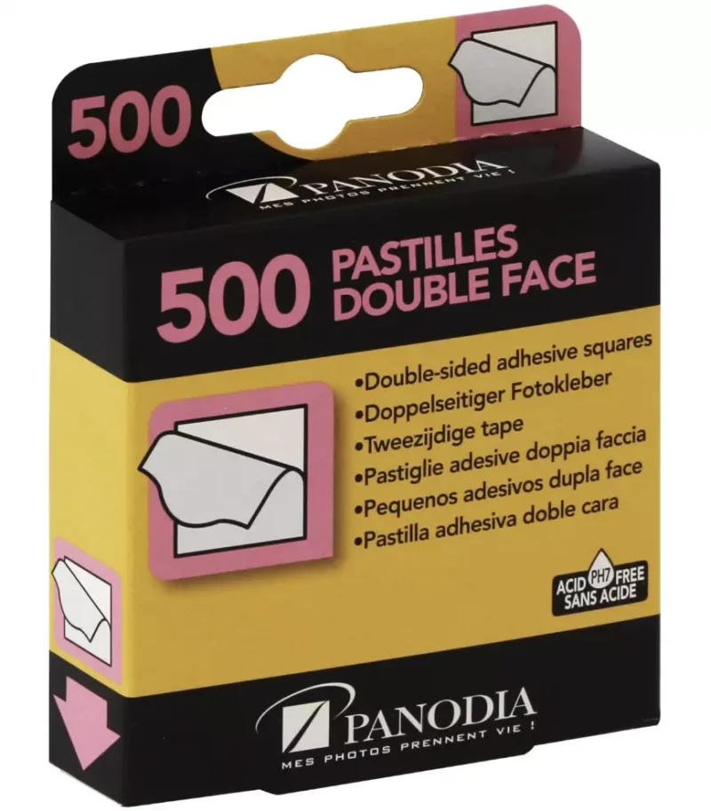 BOITE DE 500 ADHESIFS DOUBLE FACE