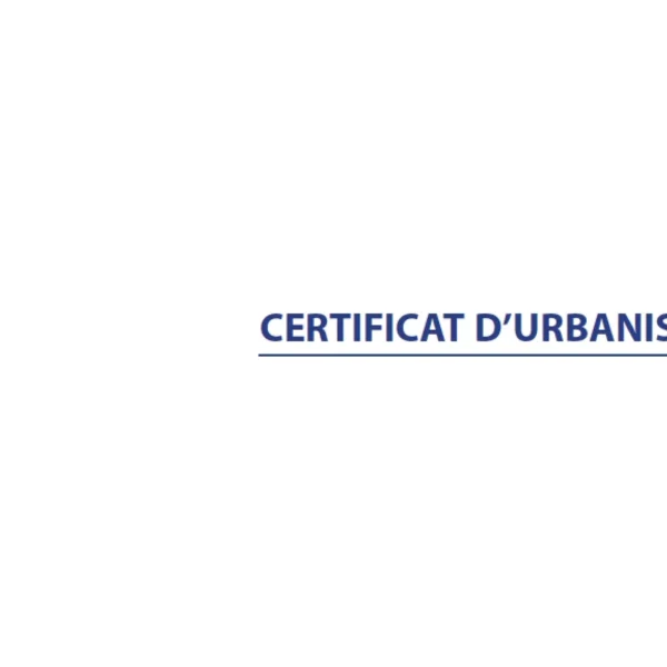 Recharge pour classeur urbanisme - Certificat Urbanisme