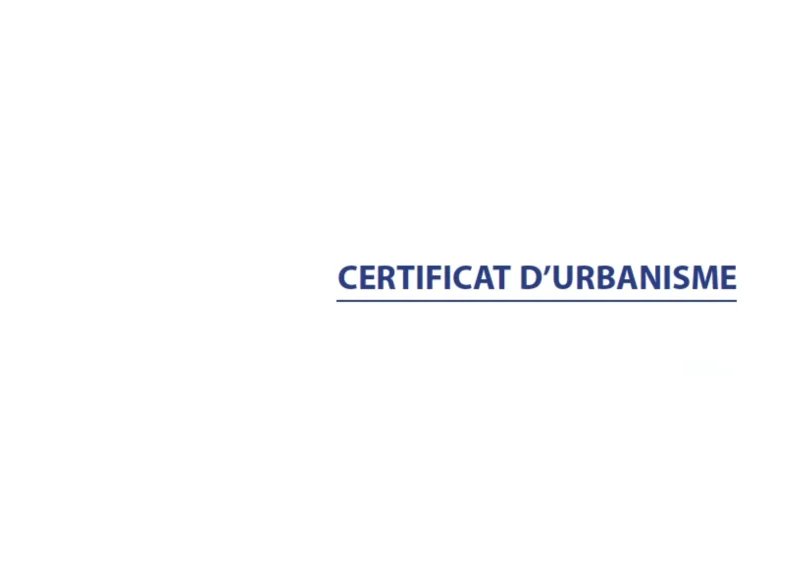 Recharge pour classeur urbanisme - Certificat Urbanisme
