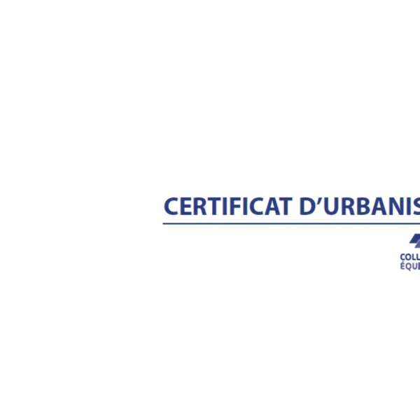 Recharge pour classeur urbanisme - CERTIFICAT URBANISME